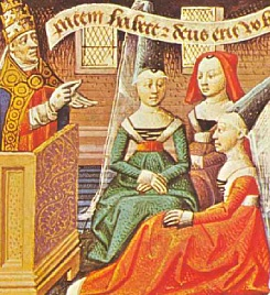 Bertrade de Montfort au concile de Clermont en 1095
